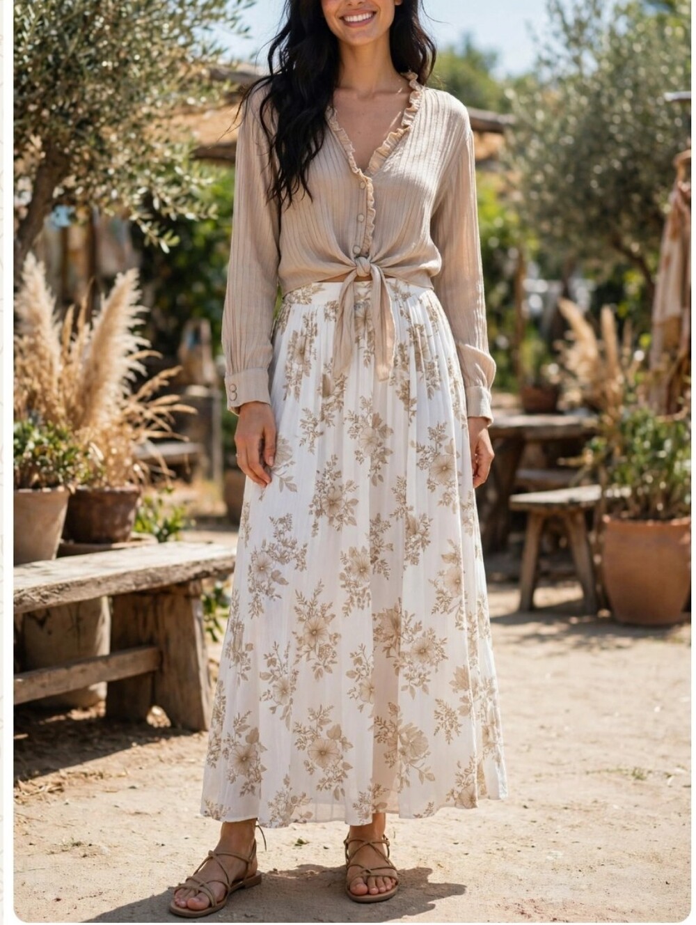 Zara crop button down top